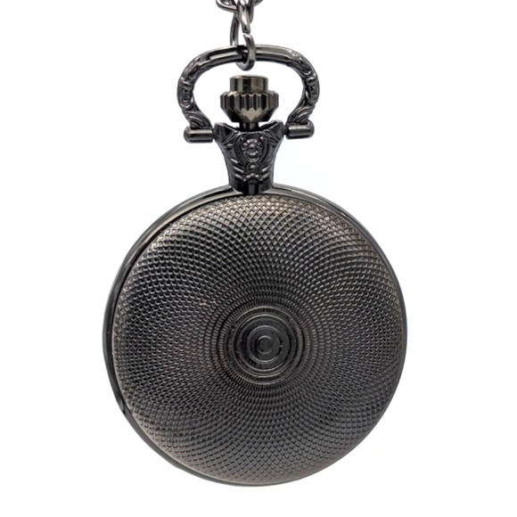 Dragon Eye Pendant Watch NEW Gift Cat Orange Yellow Necklace Pocket Vintage - Picture 8 of 9